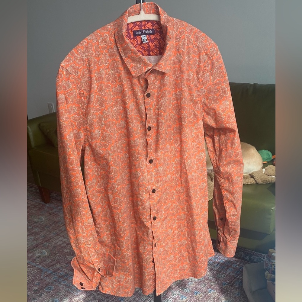 Lords of Harlech Long Sleeve Button Down Men’s US Medium